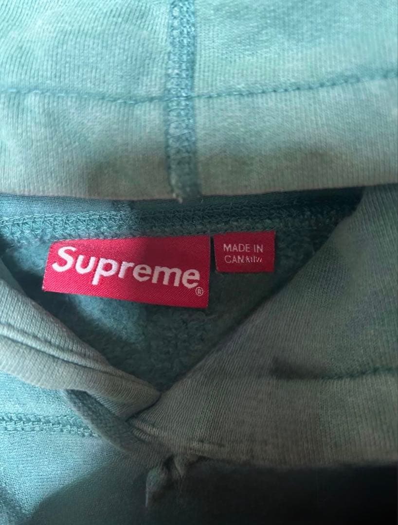 Supreme フード付きパーカー Lサイズ グリーン