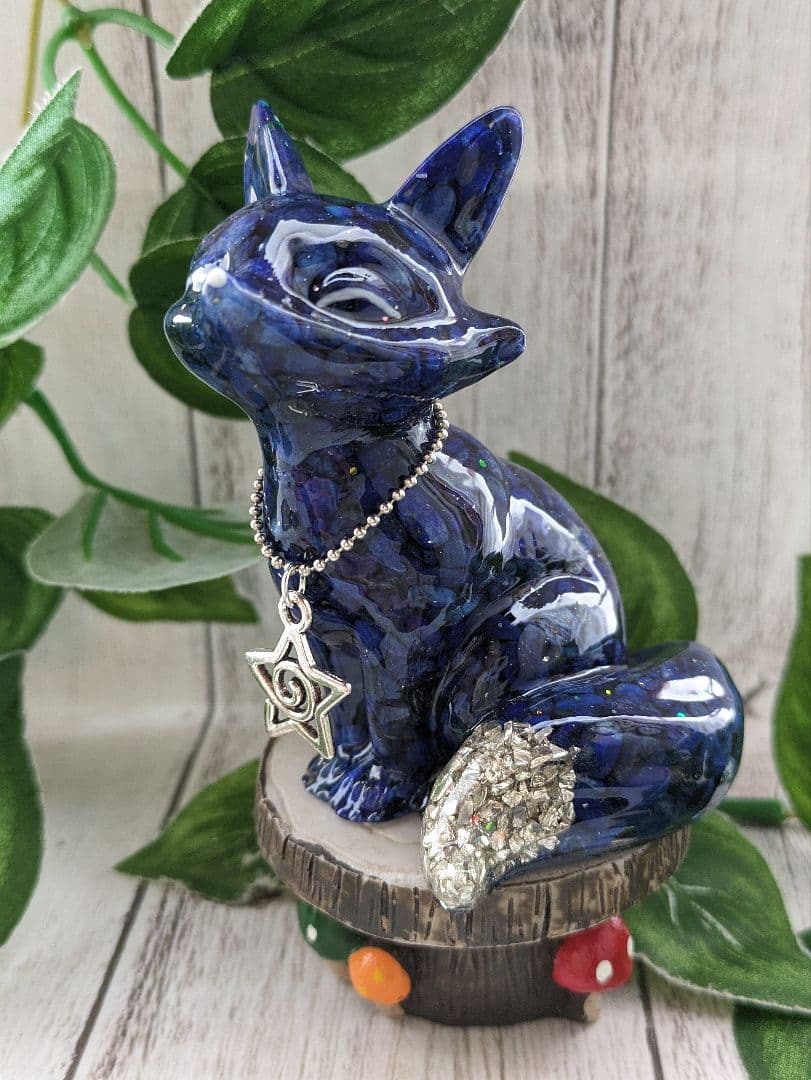 【はるかな】ミニサイズ！タイガーアイの蝶ネクタイねこちゃん形オルゴ☆他５点