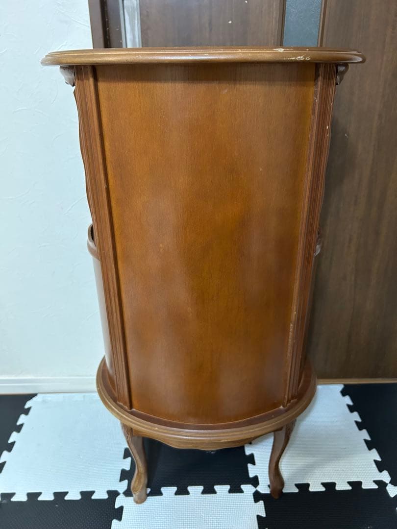 アンティーク　猫脚　キャビネット　電話台