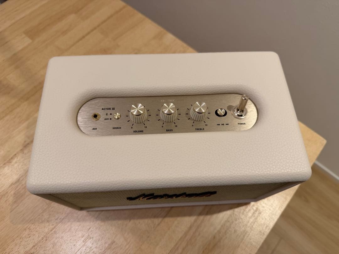 ⭐️極美品　Marshall ACTON III クリーム（国内正規品）