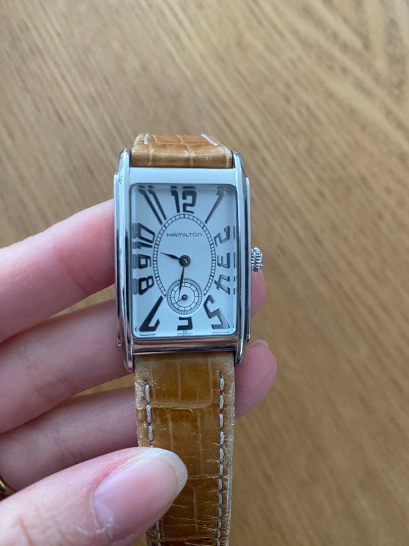 Hamilton アードモア　 長方形時計 ホワイト文字盤