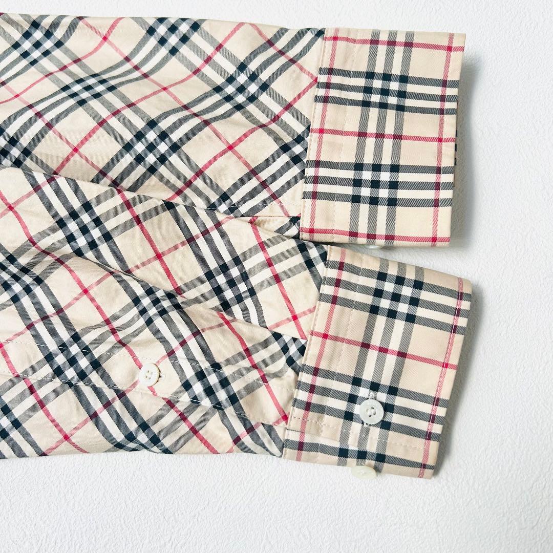 ✳︎バーバリー✳︎ ノバチェック シャツ ロゴ刺繍 40