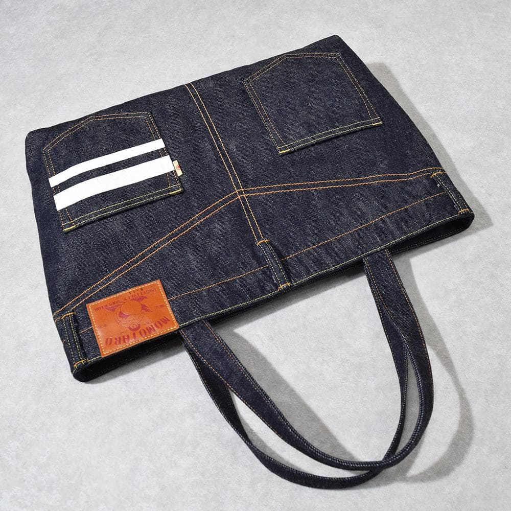 【新品同様】桃太郎ジーンズ MOMOTARO JEANS 出陣デニムトートバッグ