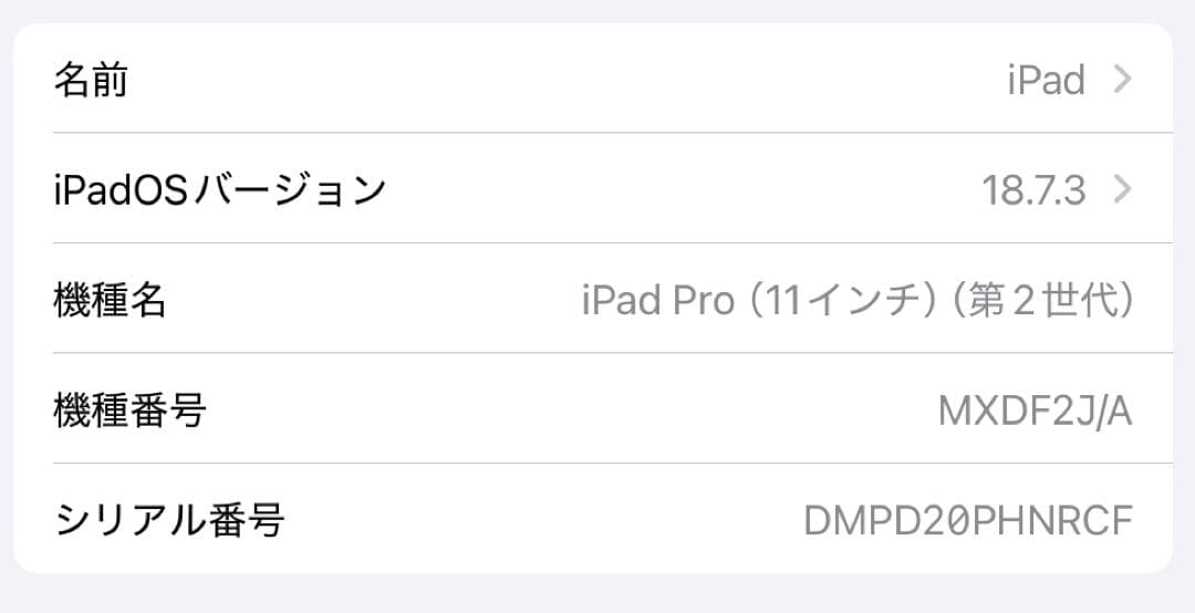 【美品】Apple iPad PRO 11インチ 512GB 第二世代