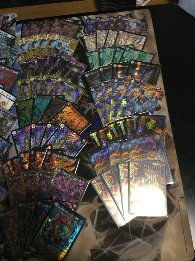 デュエルマスターズカード　引退品　スリーブ、プレイマット付き