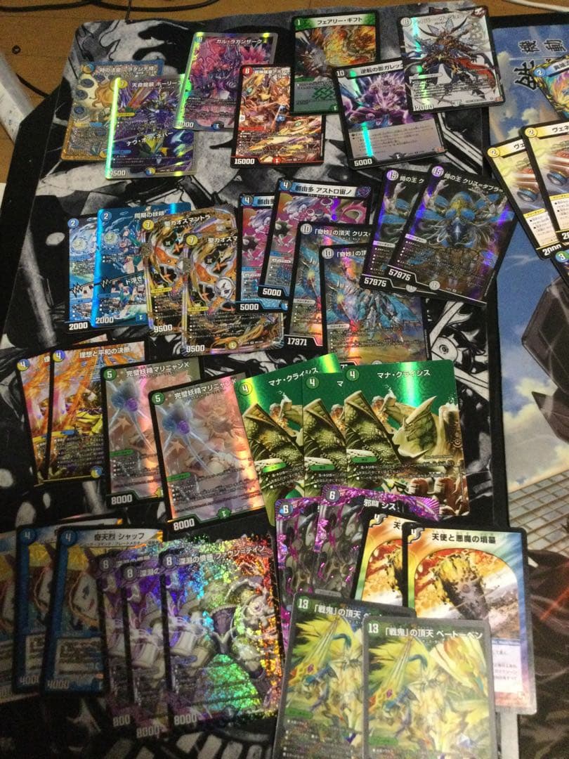 デュエルマスターズカード　引退品　スリーブ、プレイマット付き