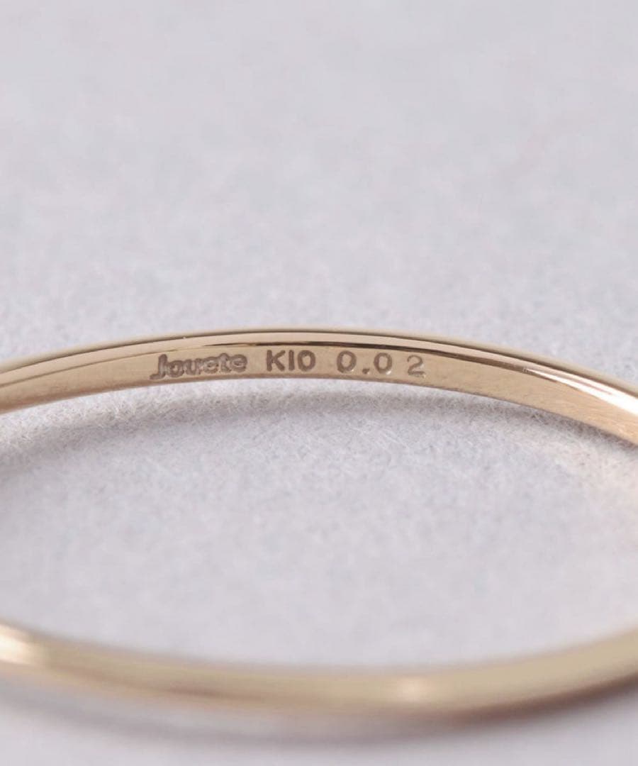 Jouete K10YG レイヤー ダイヤモンド リング 10K 現行品