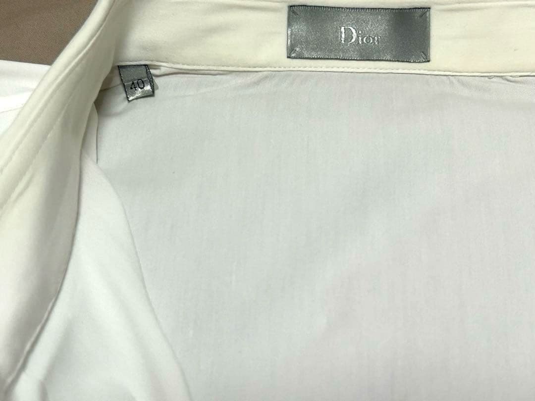 Dior homme 白シャツ bee白刺繍 サイズ40