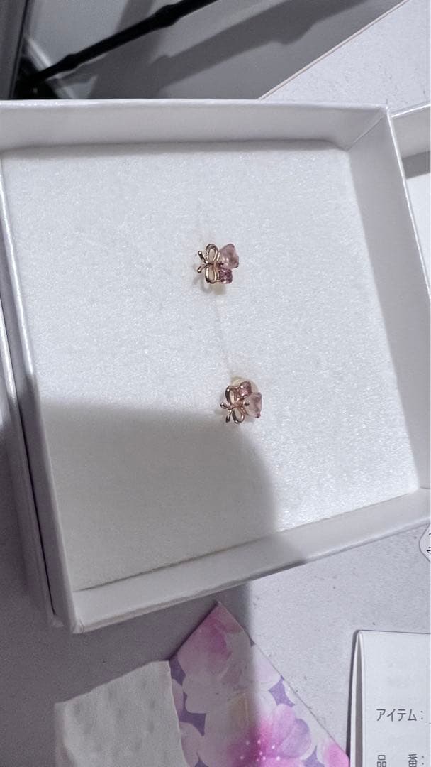 サマンサティアラ Samantha Tiara 18金 リボン ピアス