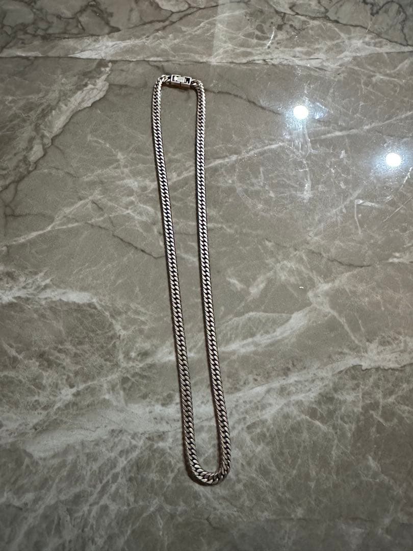 早い者勝ち シルバー 喜平6面ダブル ネックレス