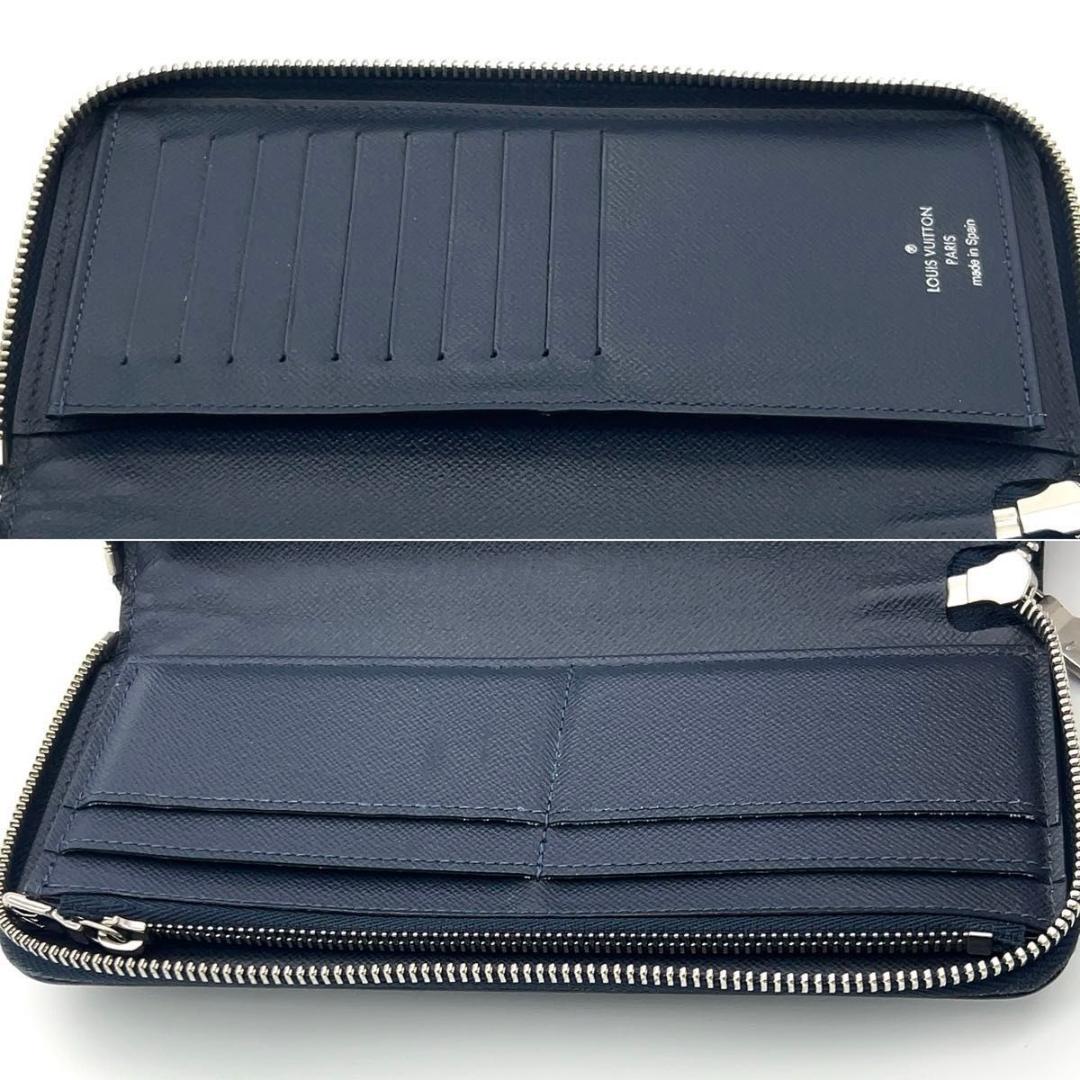 限界価格❣️ルイヴィトン タイガ 長財布 ジッピー ヴェルティカル ネイビー 箱付
