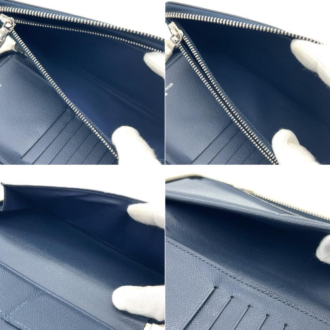 限界価格❣️ルイヴィトン タイガ 長財布 ジッピー ヴェルティカル ネイビー 箱付