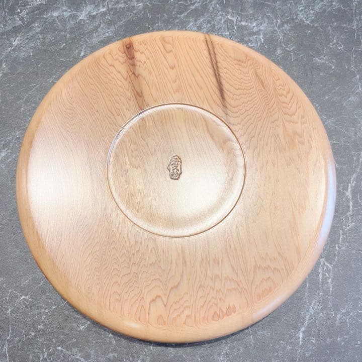 【未使用】長寿の銘木 屋久杉 お盆 (焼印付き)