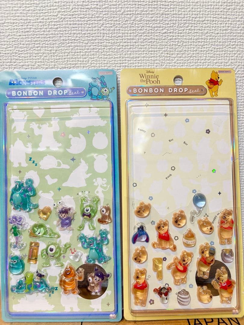 【正規品】15種 ボンボンドロップシール おすそわけ　ディズニー サンリオ