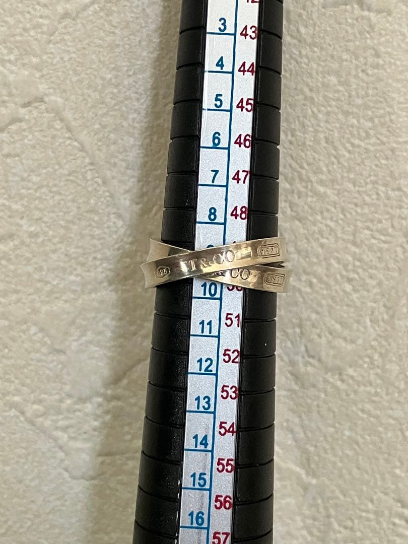 9～10号TIFFANY インターロッキング サークル リング 1837 2連