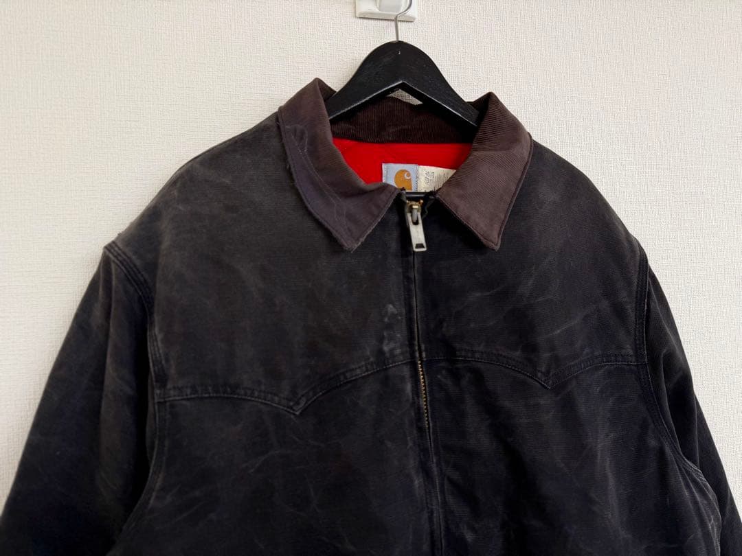 超超スペシャル 80s カーハート サンタフェジャケット ブラック XXL 黒