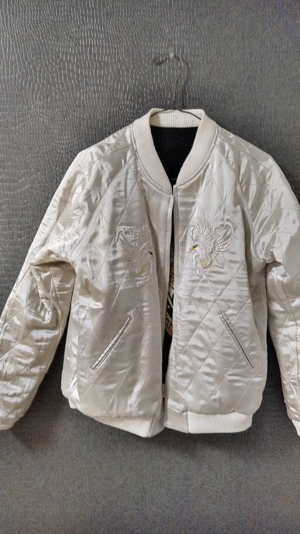 美品別珍　ドライボーンズ　スカジャン