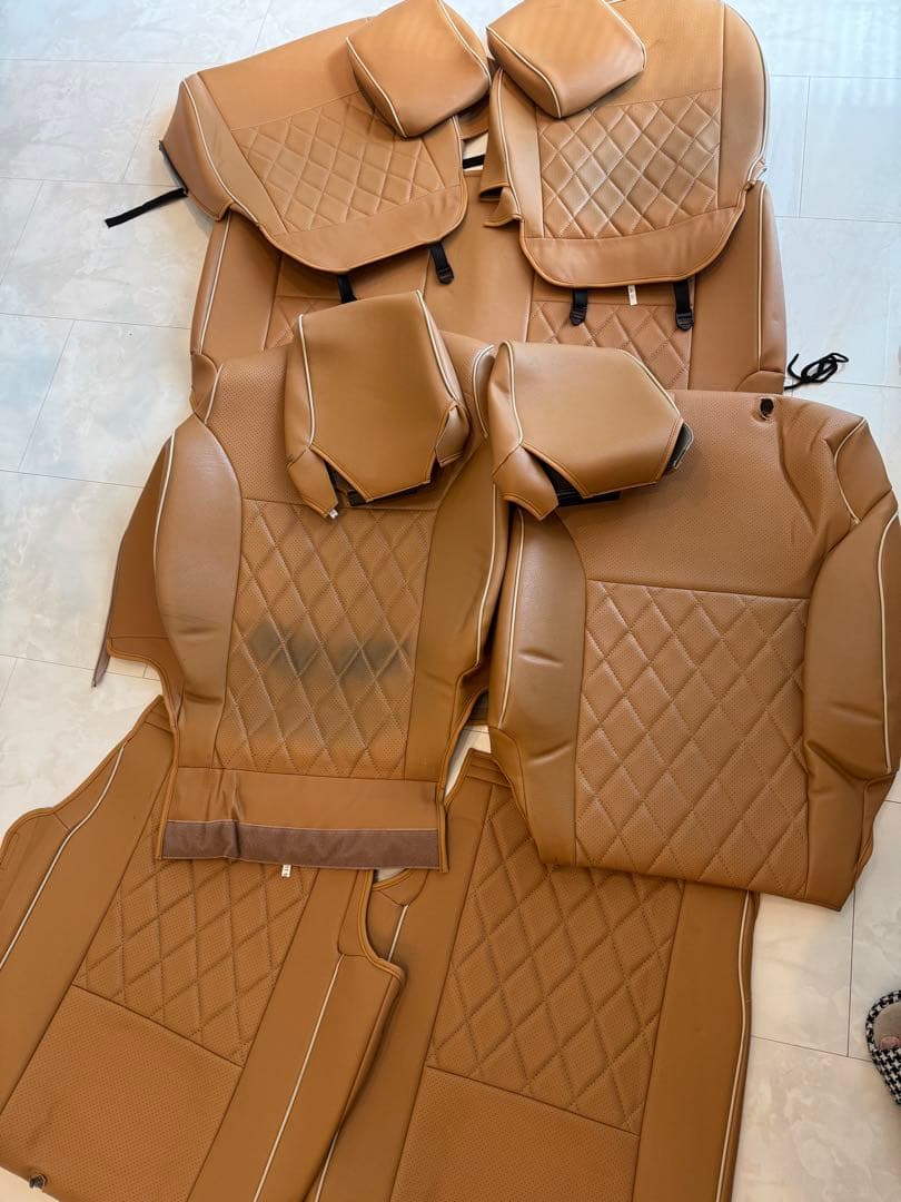 ジムニー　キャメルシートカバー　ドリンクホルダー　他　キャメルセット　JB64