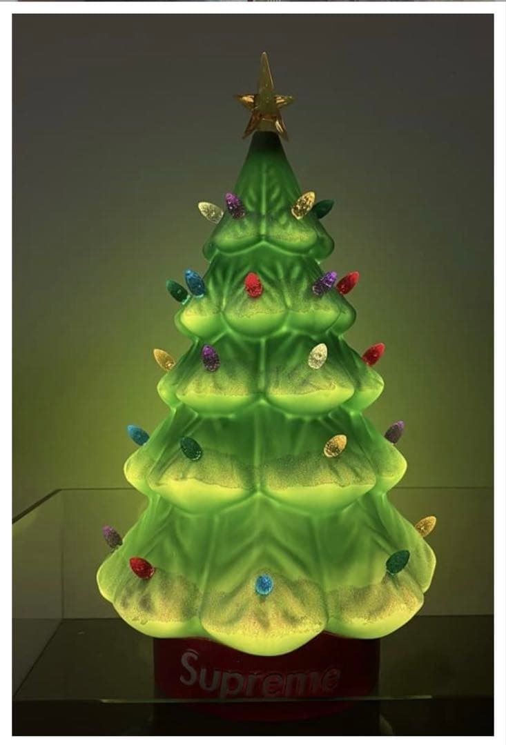 Supreme 15\" Holiday Tree 緑 電飾 クリスマスツリー