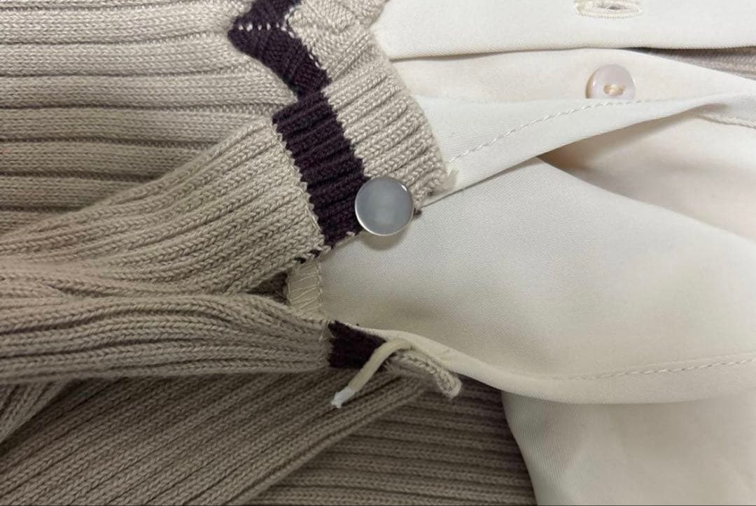 lipservice シャツドッキングプリーツワンピース