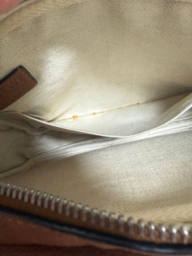 【美品】ロエベ ミリタリーメッセンジャーバッグ XS ソフトグレインカーフ タン