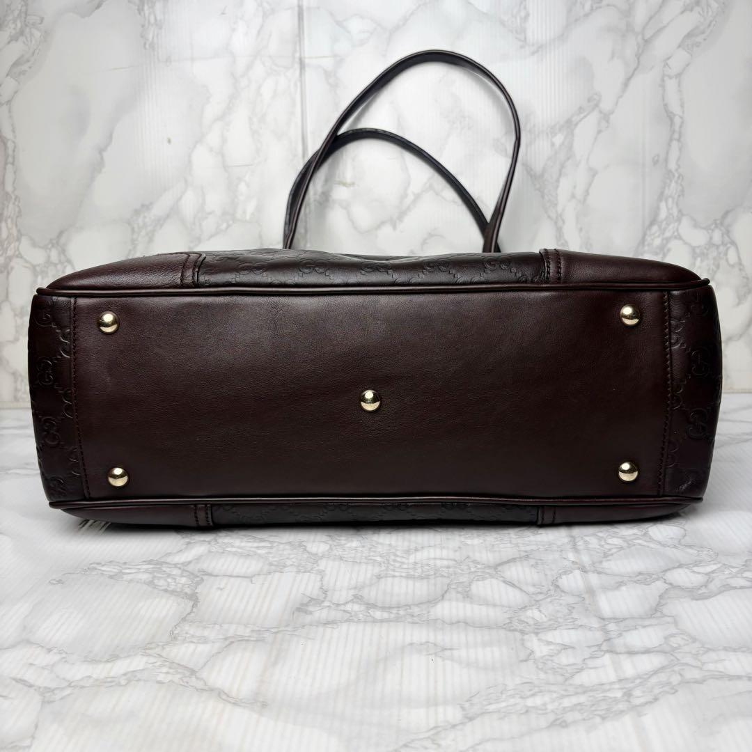 071 美品 GUCCI プリンシー トートバッグ ハンドバッグ レザー ch5