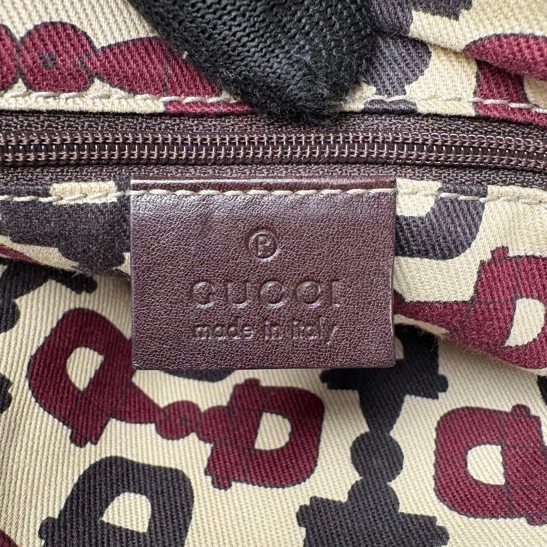 071 美品 GUCCI プリンシー トートバッグ ハンドバッグ レザー ch5