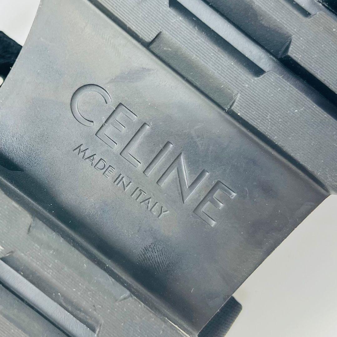 セリーヌ レオストラッピー　ベロクロ　24cm相当 サンダル ブラック