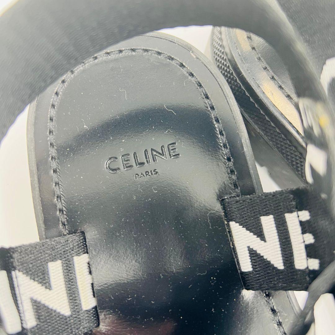 セリーヌ レオストラッピー　ベロクロ　24cm相当 サンダル ブラック