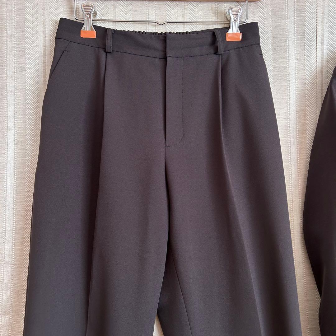 美品！THE SUIT COMPANY WHITE ストレッチパンツスーツ38