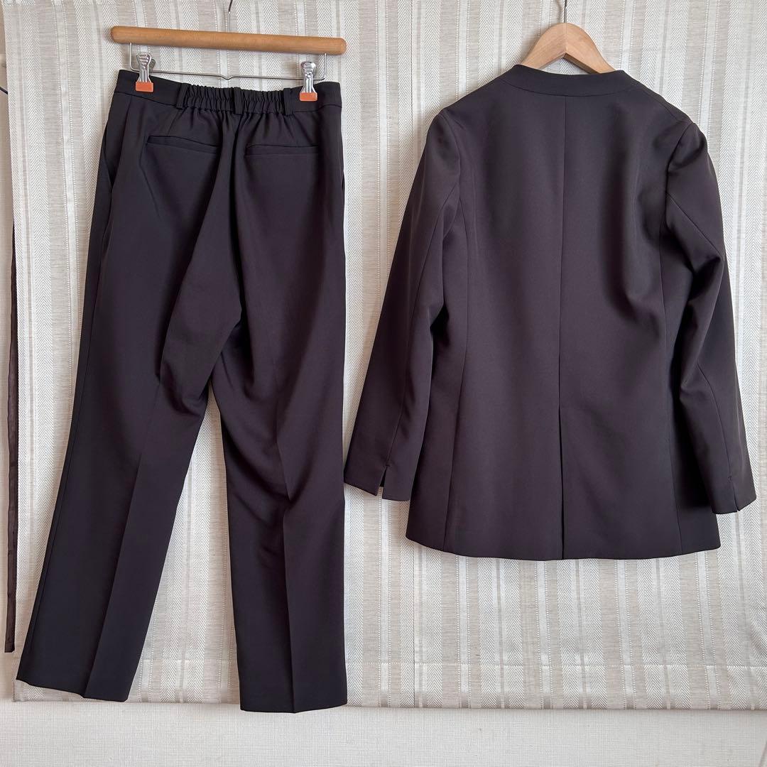 美品！THE SUIT COMPANY WHITE ストレッチパンツスーツ38