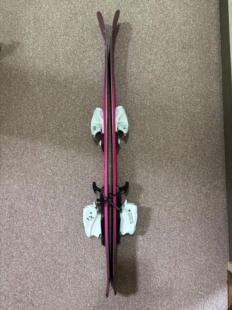 値下げ　ROSSIGNOL ピンク 紫、スキー ビンディング　92cm