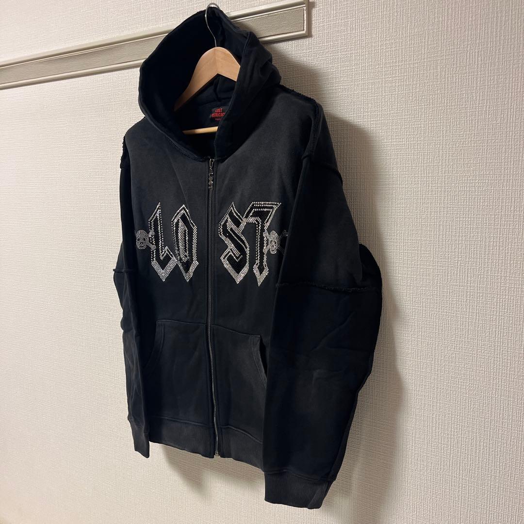【希少品】 LOST INTRICACY BLACK ジップ パーカー Mサイズ