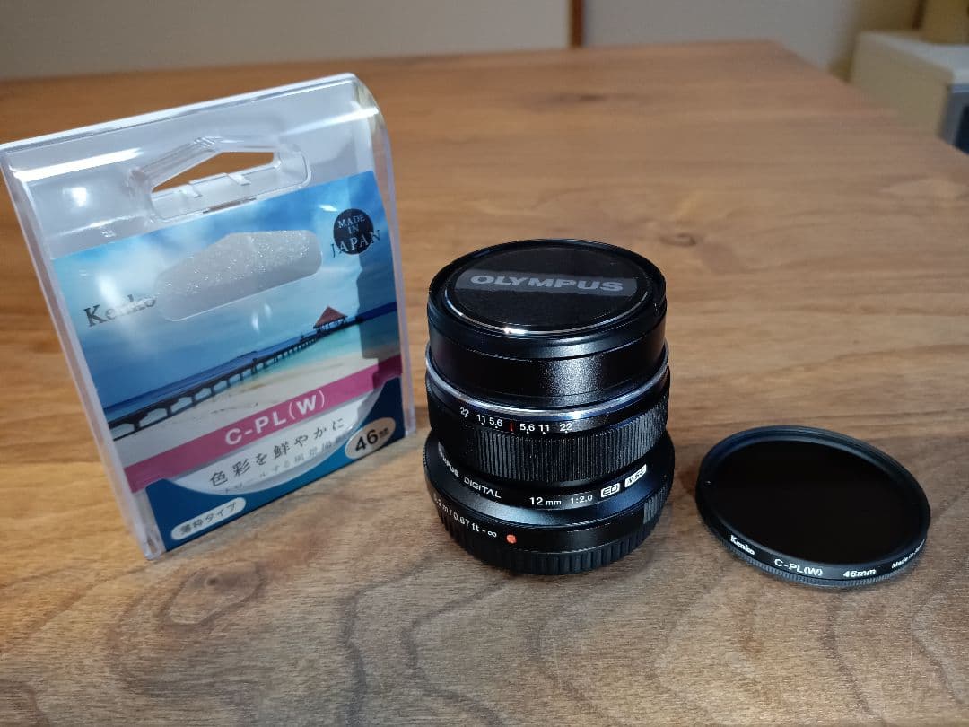 【円偏光フィルター付】 OLYMPUS M.ZUIKO 12mm F2.0 ED