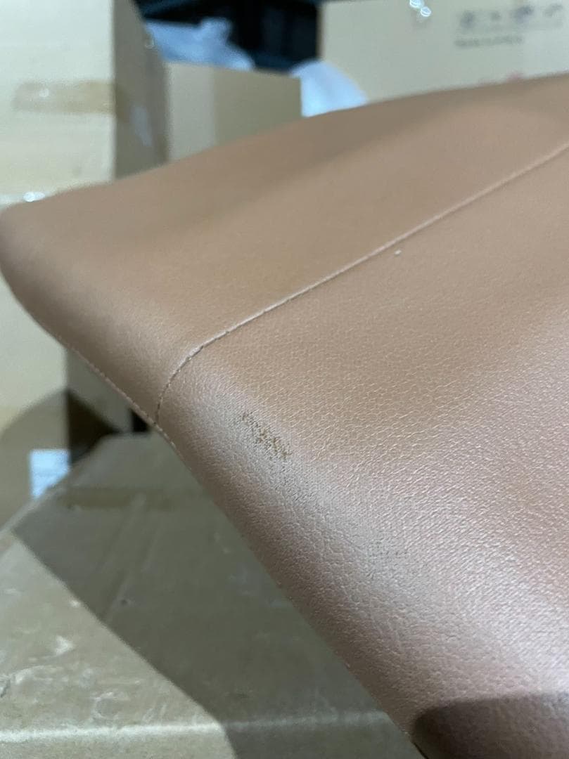 ベージュ*ブラウン ロッキングチェア 訳あり品　写真をご確認 SF15-②