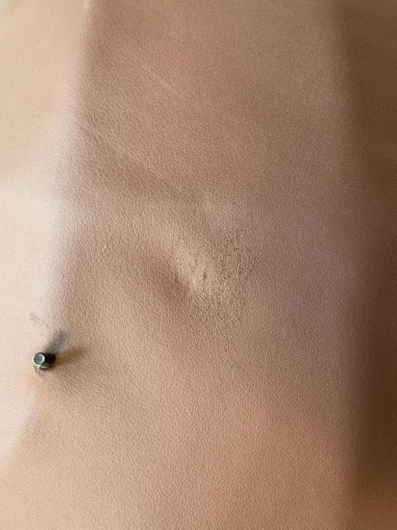 ベージュ*ブラウン ロッキングチェア 訳あり品　写真をご確認 SF15-②