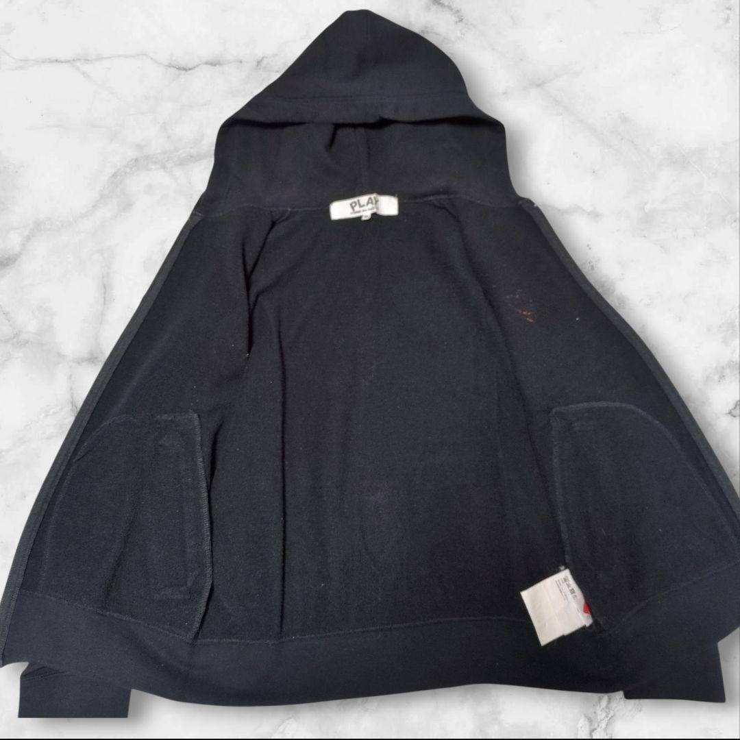 PLAY COMME des GARCONS ジップアップパーカー ハートパッチ