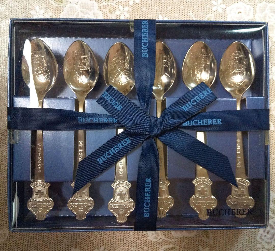 BUCHERER (ブヘラ) ROLEXロゴ スプーンセット 6本