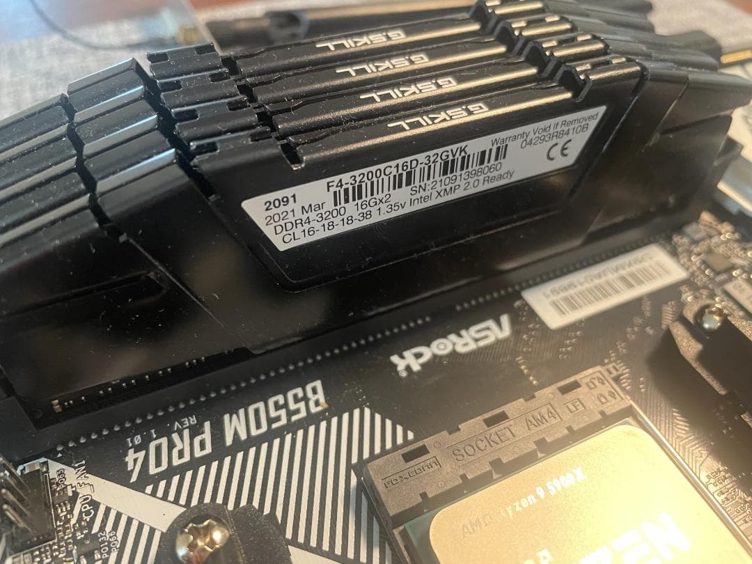 Ryzen 9 5900X CPU +マザーボード + 96GBメモリ