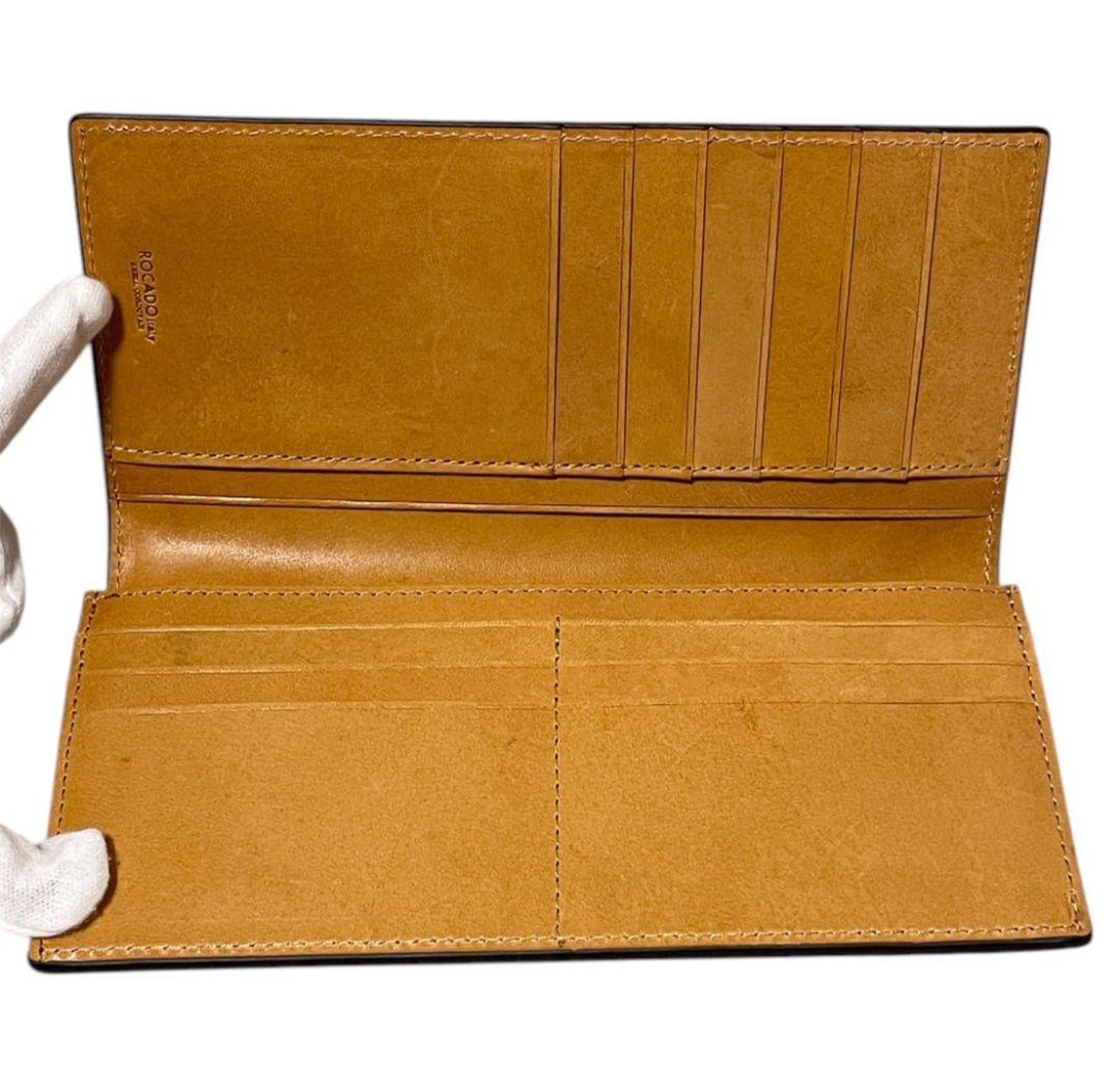 ROCADO ロカド シェルコードバン 二つ折り 長財布 馬革 ダークグリーン