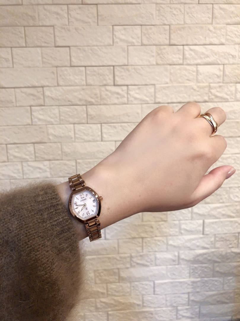 CITIZEN（シチズン）クロスシー XCサイズ　ピンクゴールド　電波時計