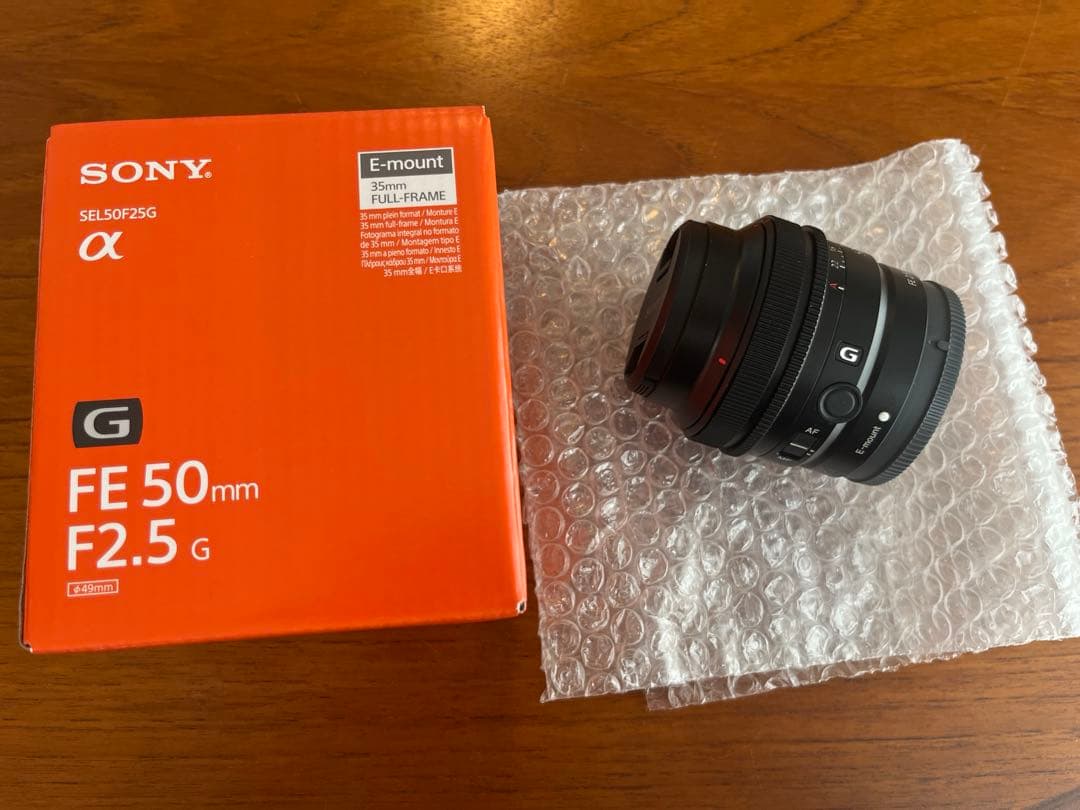 SONY FE 50mm F2.5 G レンズ