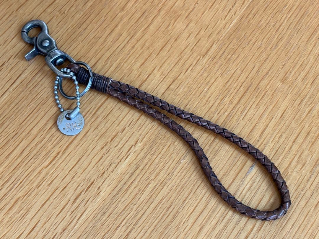 RRL/アクセ/レザー/キーホルダー/ラルフローレン/ロープ/キーフォブ/リング