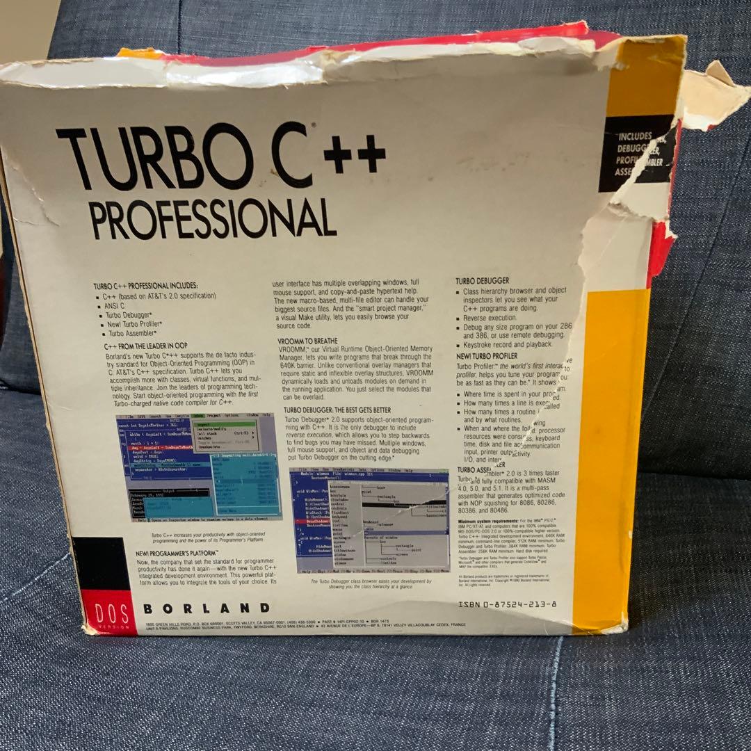 TURBOC++ PROFESSIONALBORLAND ジャンク（管理番号U）