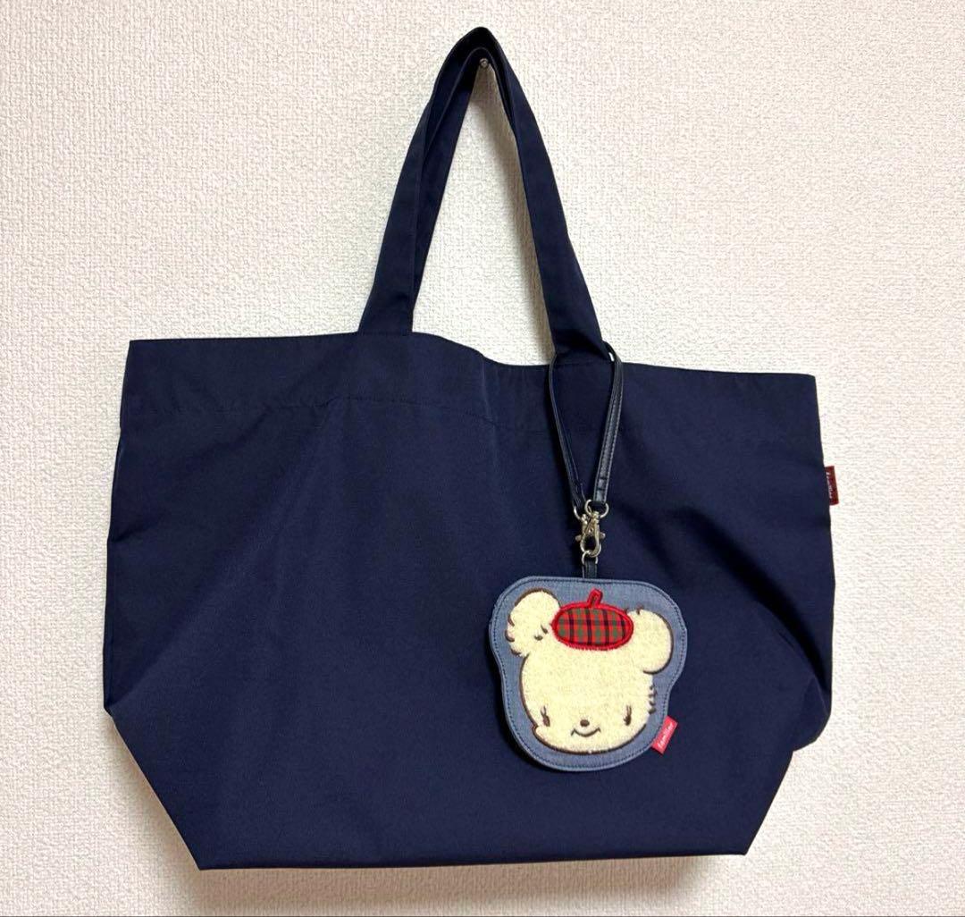 familiarファミリアマザーズトートバッグもこもこビッグファミちゃんチャーム