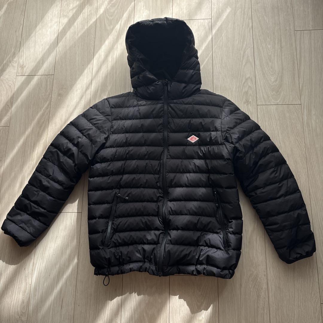 DANTON ミドルダウンジャケット 黒　サイズ38 ゆったり着たい方に！