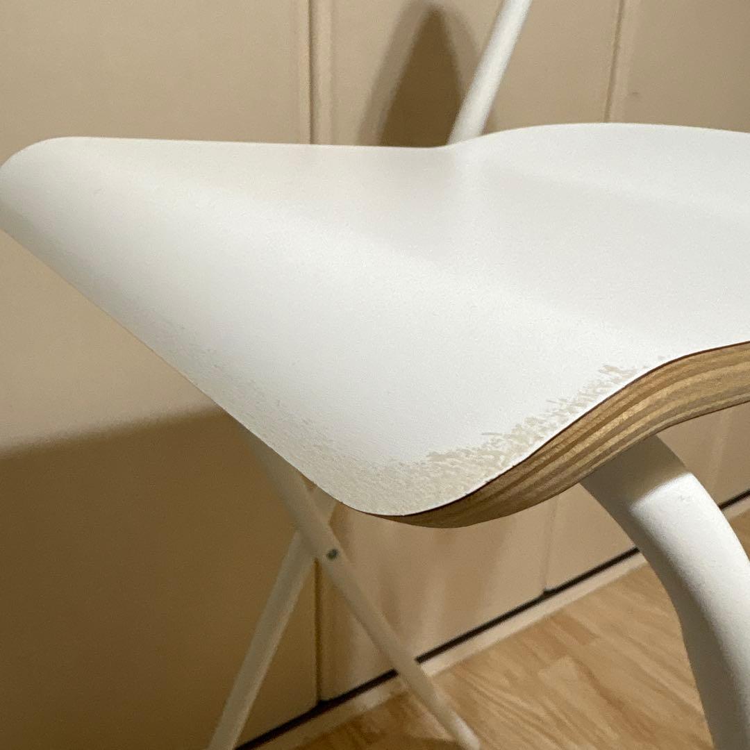 IKEA イス　折りたたみ可能　イケア　504.048.81 白2脚