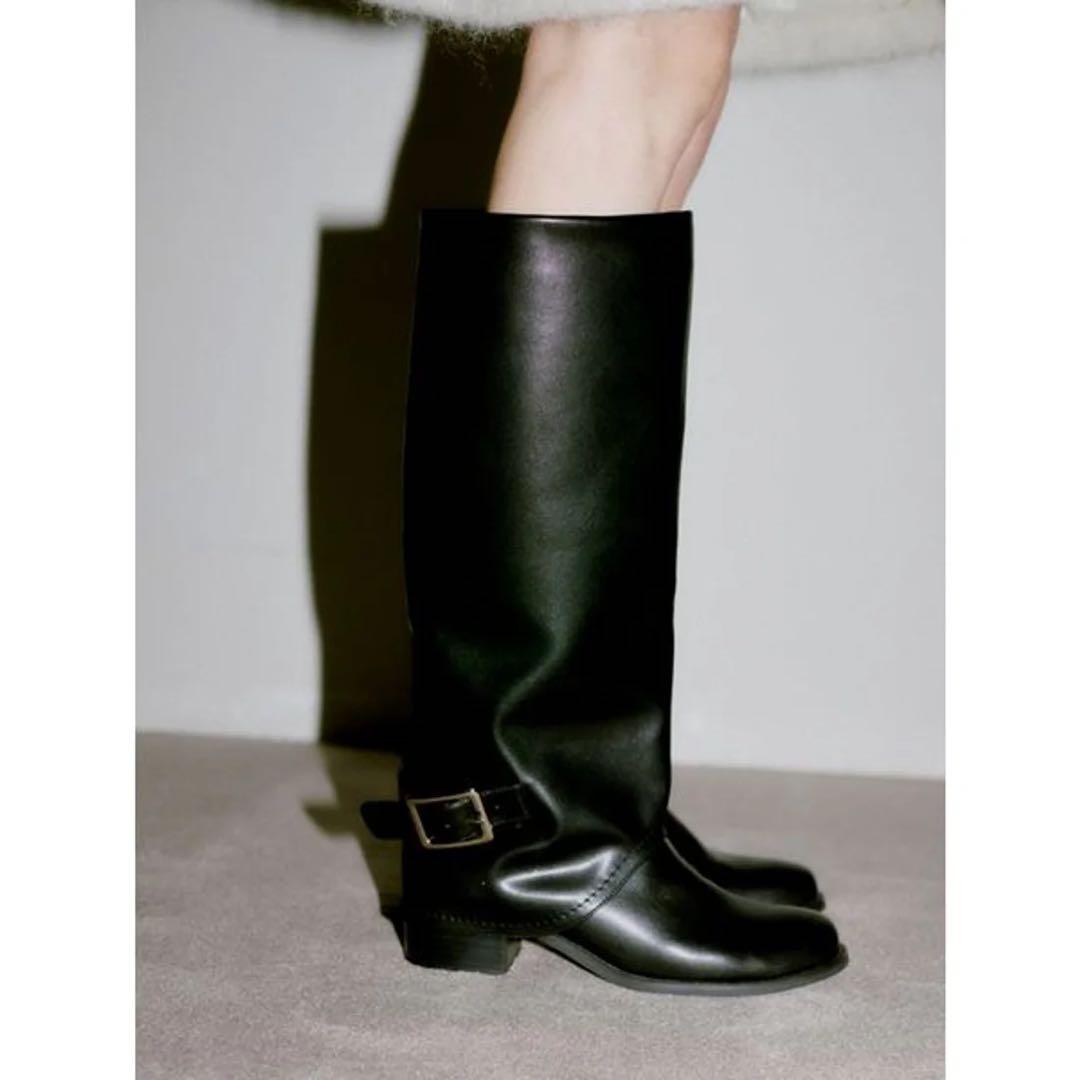 FRAY I.D ゲートルロングブーツ 黒 38サイズ