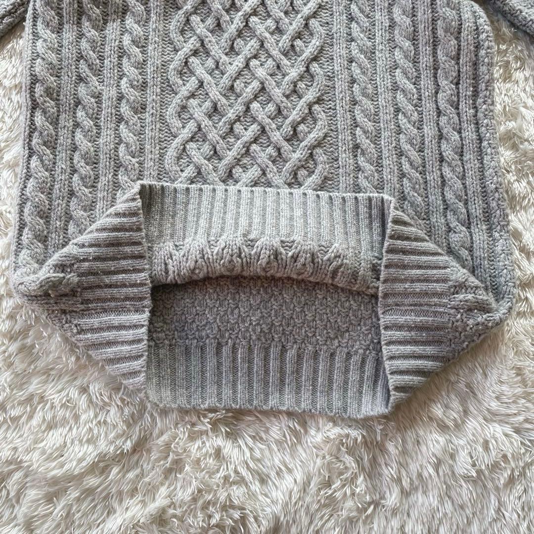 最上級ライン✨ジョンスメドレー ケーブル編み タートルネック　メリノウール