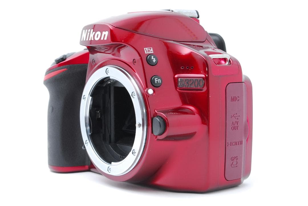 【新品級ショット数：２２１８枚】Nikon D3200　スマホ転送　希少　レッド